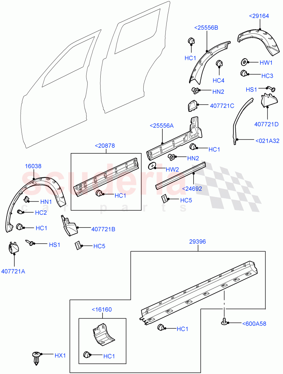 Body Mouldings(Rr Bumper Plastic Partially Painted)((V)FROMAA000001) of Land Rover Land Rover Discovery 4 (2010-2016) [4.0 Petrol V6]