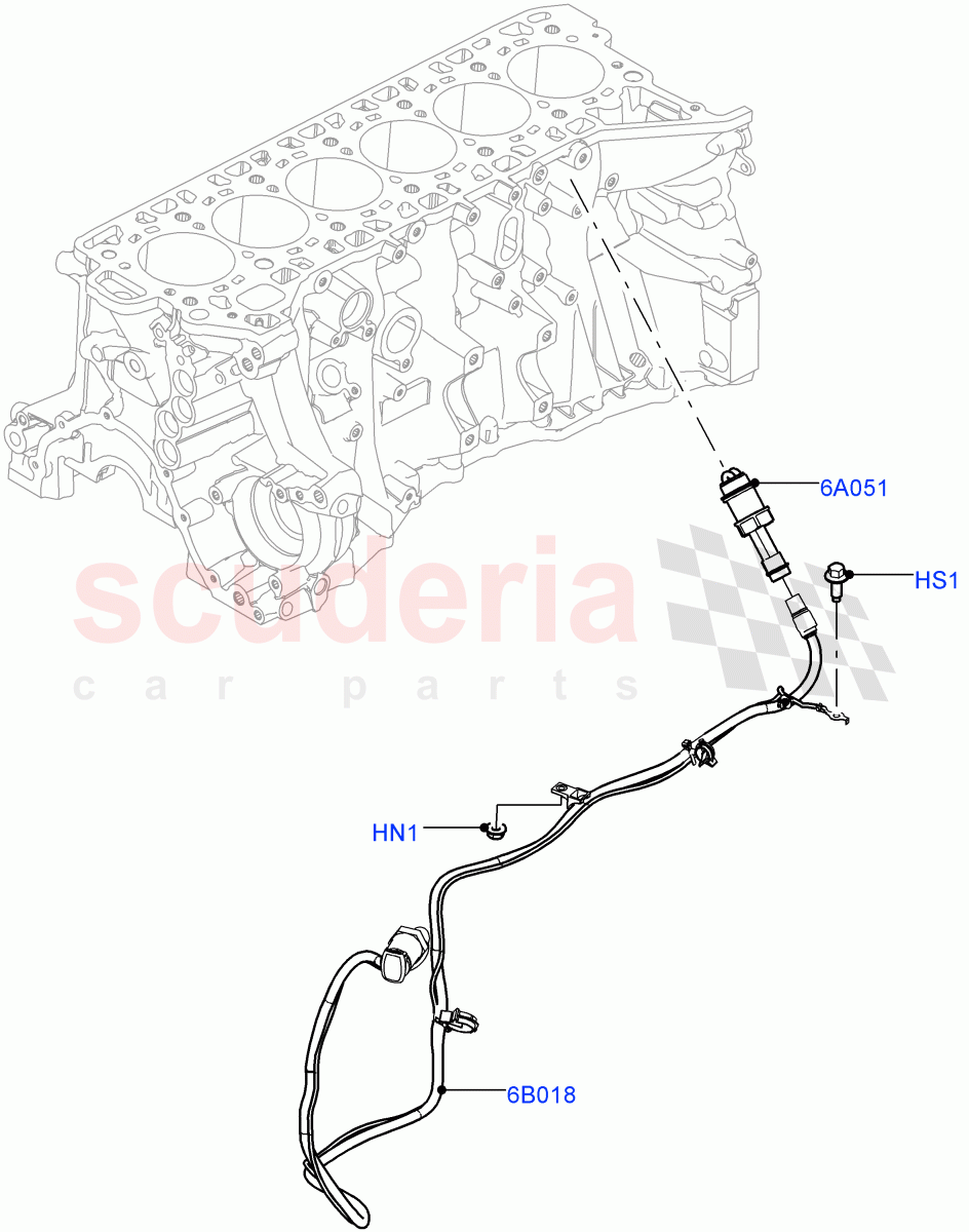 Engine Heater (Nitra Plant Build) (3.0L AJ20P6 Petrol High, Immersion Heater - 700W / 110V, Immersion Heater-700W/220V) of Land Rover Land Rover Discovery 5 (2017+) [3.0 I6 Turbo Petrol AJ20P6]