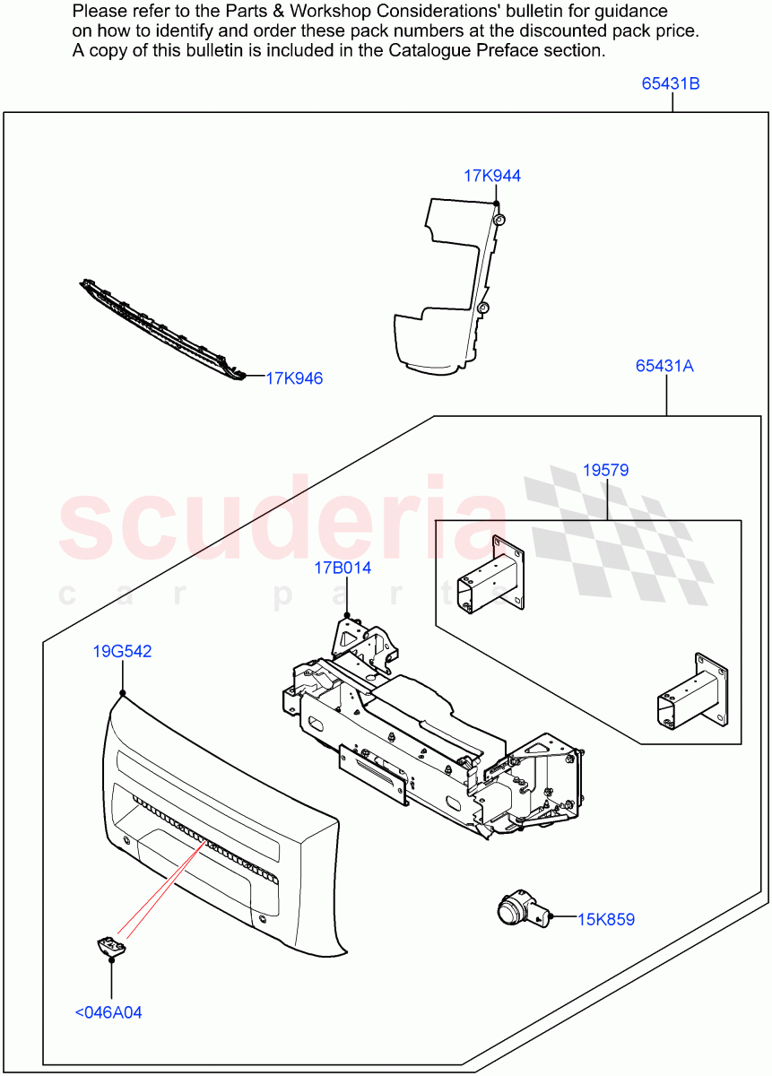 Accessory Pack (Winch Mounting Kit) (With Four Corner Air Suspension) of Land Rover Land Rover Defender (2020+) [3.0 I6 Turbo Petrol AJ20P6]