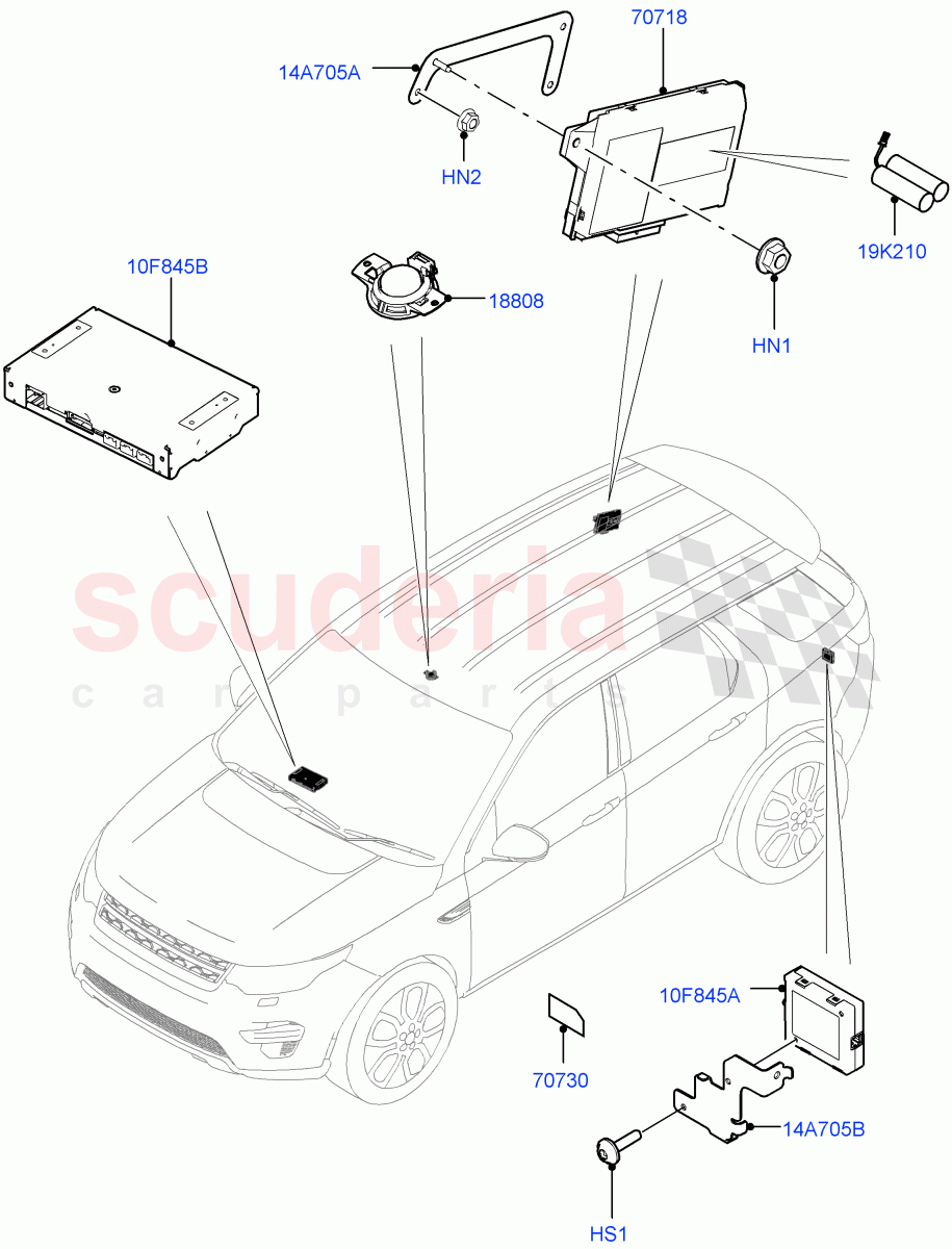 Telematics(Halewood (UK)) of Land Rover Land Rover Discovery Sport (2015+) [2.0 Turbo Diesel AJ21D4]