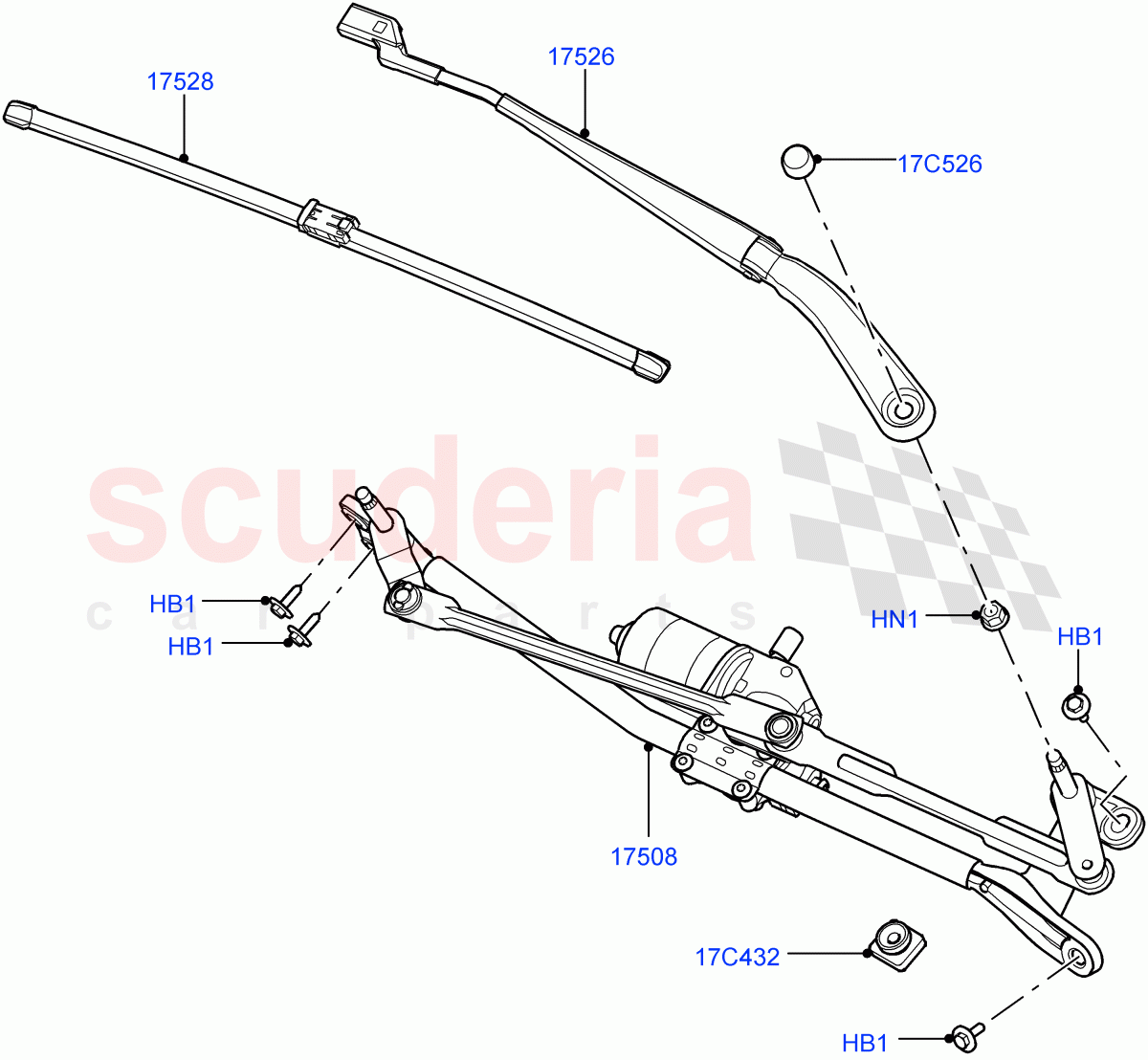 Windscreen Wiper (Changsu (China)) ((V) FROMEG000001) of Land Rover Land Rover Range Rover Evoque (2012-2018) [2.0 Turbo Petrol GTDI]