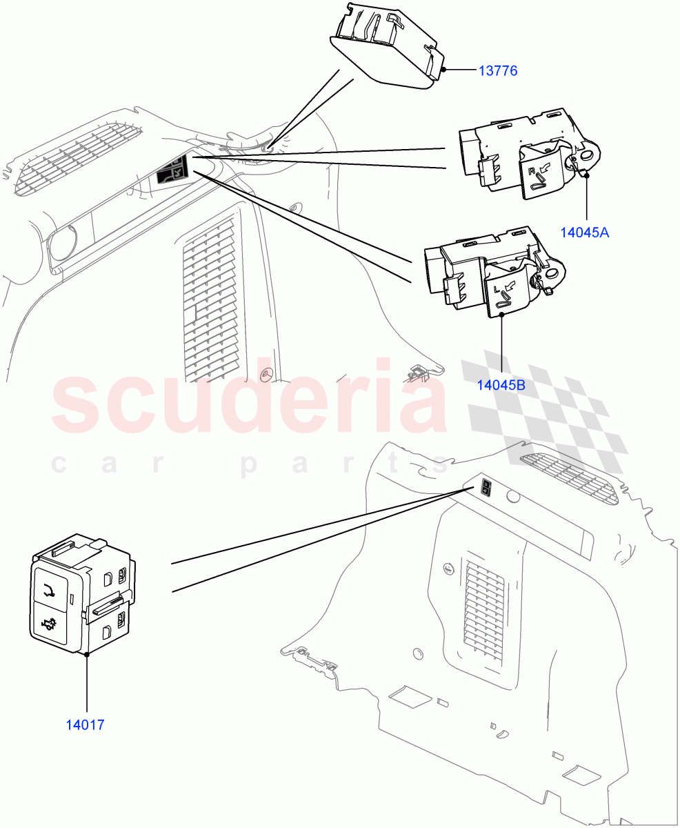 Switches(Load Compartment)(Halewood (UK)) of Land Rover Land Rover Discovery Sport (2015+) [2.0 Turbo Diesel]