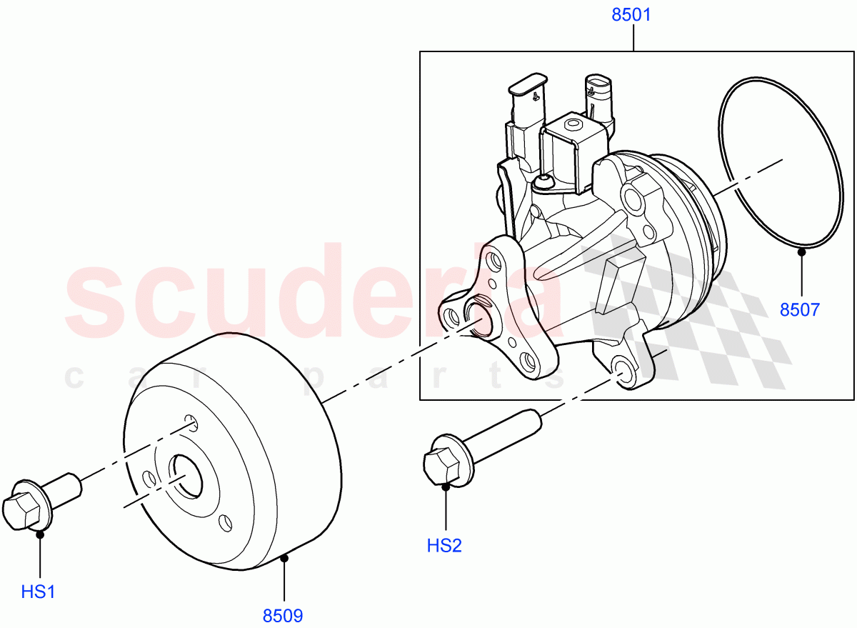 Water Pump (Main Unit) (3.0L AJ20P6 Petrol High, 3.0L AJ20P6 Petrol PHEV) of Land Rover Land Rover Range Rover (2022+) [3.0 I6 Turbo Petrol AJ20P6]