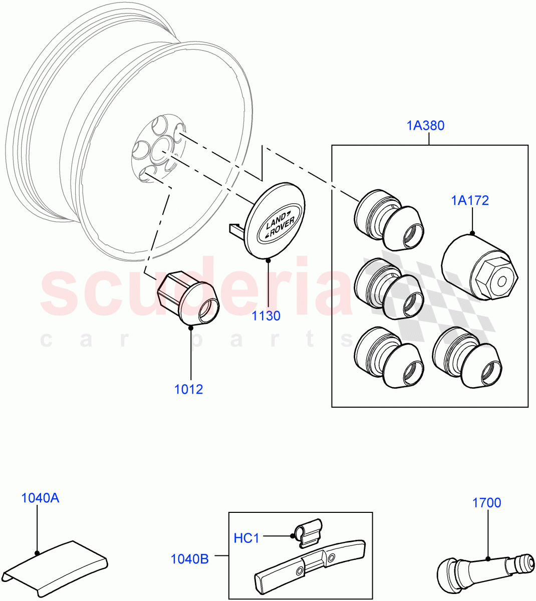 Wheels (Additional Equipment) ((V) FROMAA000001) of Land Rover Land Rover Range Rover Sport (2010-2013) [3.6 V8 32V DOHC EFI Diesel]