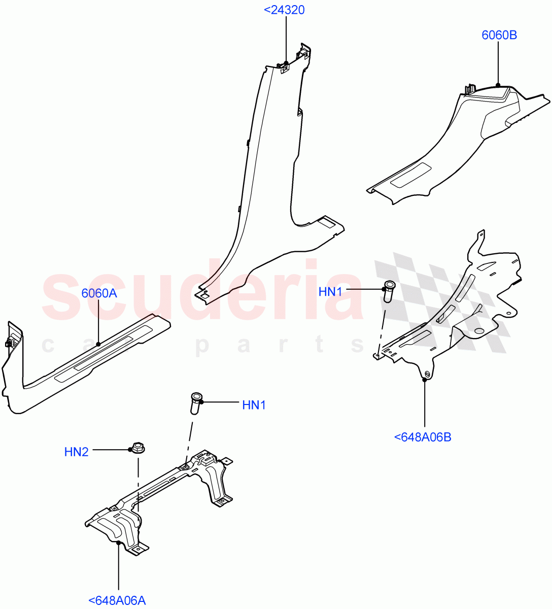 Side Trim (Sill) (Itatiaia (Brazil)) ((V) FROMGT000001) of Land Rover Land Rover Discovery Sport (2015+) [2.0 Turbo Petrol AJ200P]