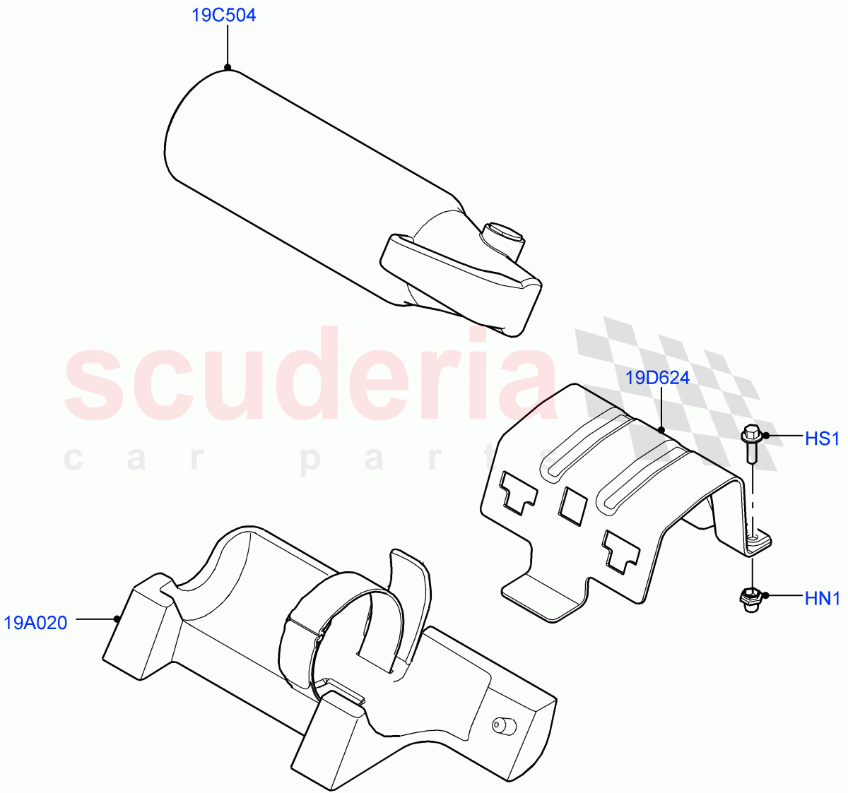 Emergency Equipment (Halewood (UK), With Fire Extinguisher) ((V) FROMLH000001) of Land Rover Land Rover Discovery Sport (2015+) [2.0 Turbo Diesel AJ21D4]