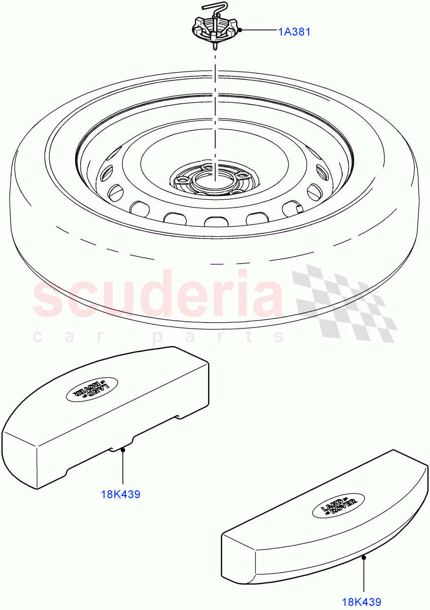 Spare Wheel Carrier((V)FROMAA000001) of Land Rover Land Rover Range Rover (2010-2012) [5.0 OHC SGDI NA V8 Petrol]