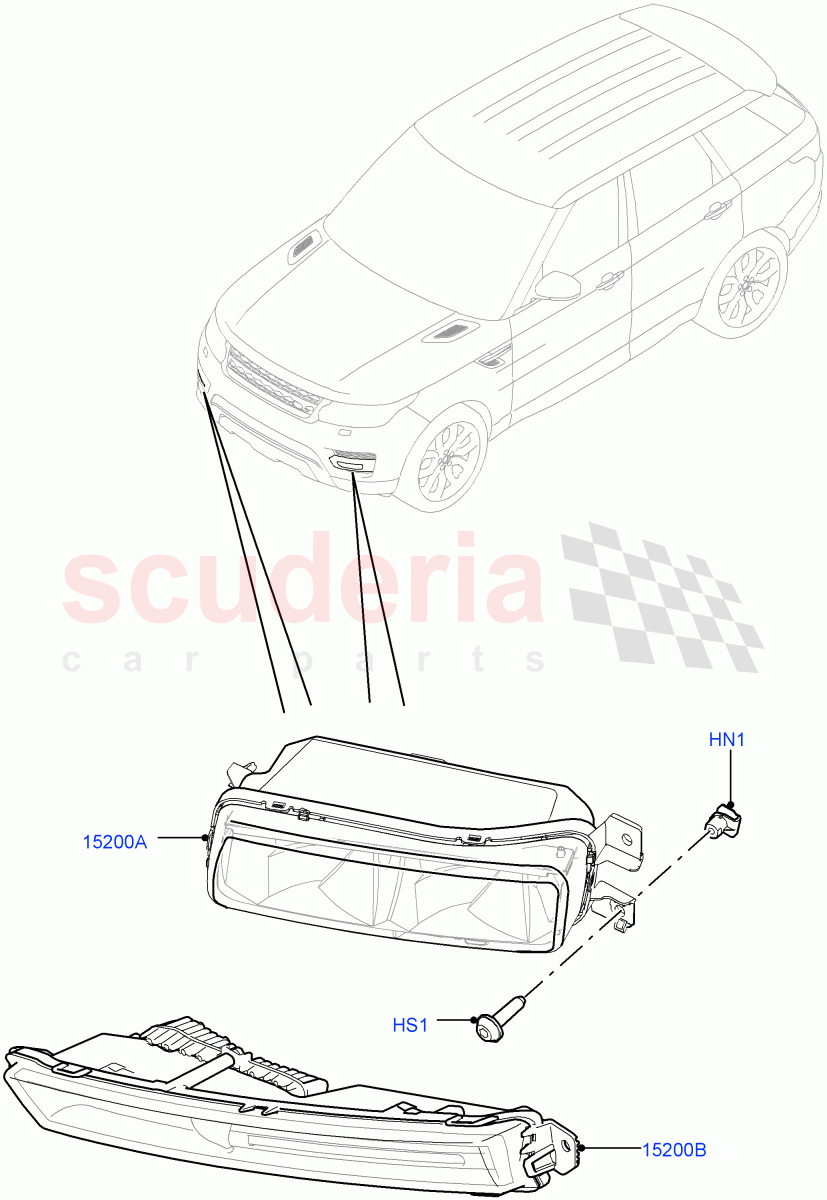 Front Fog Lamps(With Front Fog Lamps) of Land Rover Land Rover Range Rover Sport (2014+) [3.0 Diesel 24V DOHC TC]