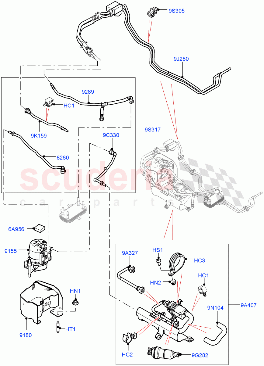 Fuel Filter (2.0L AJ20D4 Diesel High PTA, Halewood (UK), Fuel Tank-Diesel With Filters, 2.0L AJ20D4 Diesel LF PTA, 2.0L AJ20D4 Diesel Mid PTA) of Land Rover Land Rover Range Rover Evoque (2019+) [2.0 Turbo Diesel]