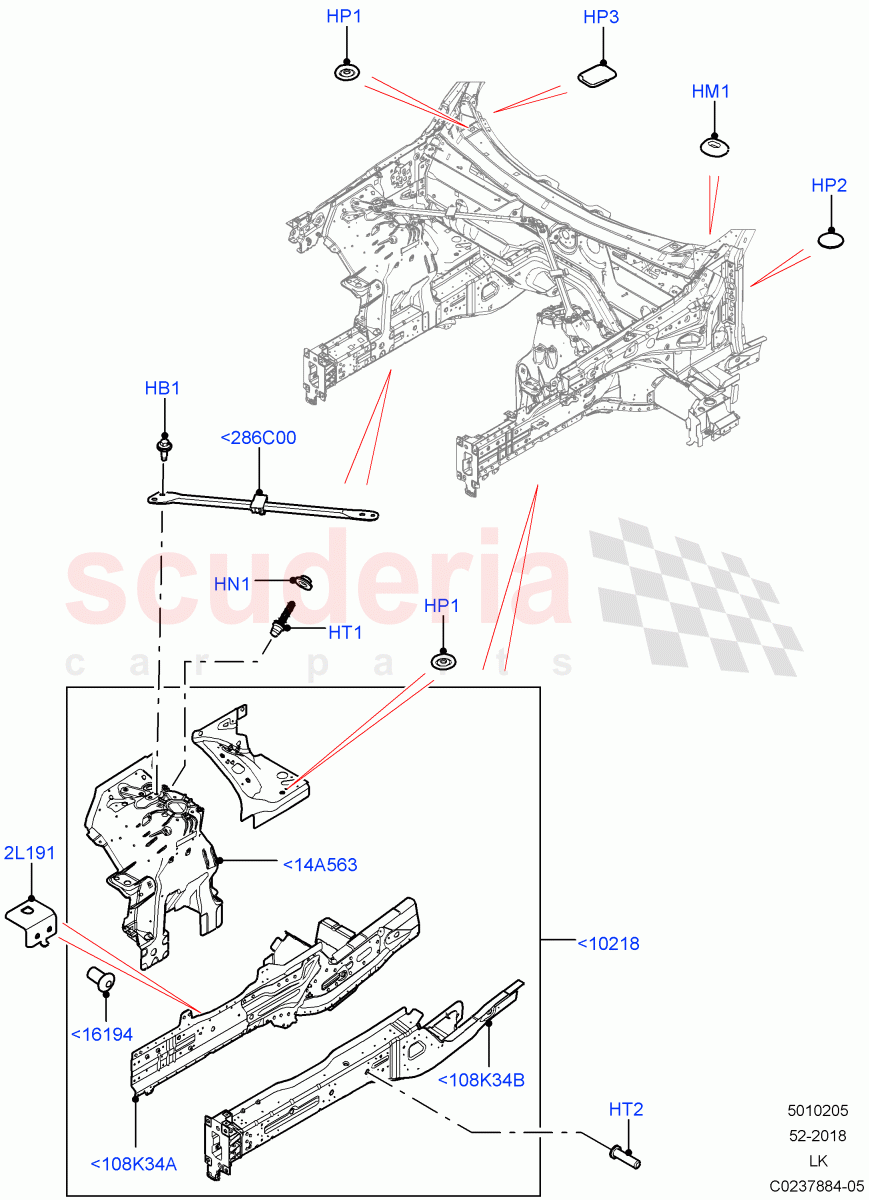 Front Panels, Aprons & Side Members (Reinforcement - Member) of Land Rover Land Rover Range Rover (2012-2021) [3.0 Diesel 24V DOHC TC]