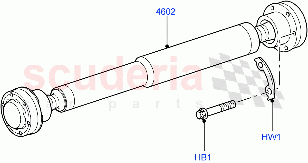 Drive Shaft - Front Axle Drive(Propshaft)((V)FROMAA000001) of Land Rover Land Rover Discovery 4 (2010-2016) [4.0 Petrol V6]