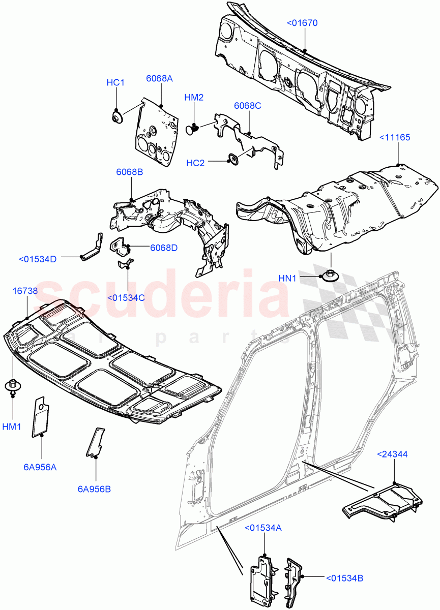 Insulators - Front (Less Armoured) ((V) FROMAA000001) of Land Rover Land Rover Range Rover (2010-2012) [5.0 OHC SGDI NA V8 Petrol]
