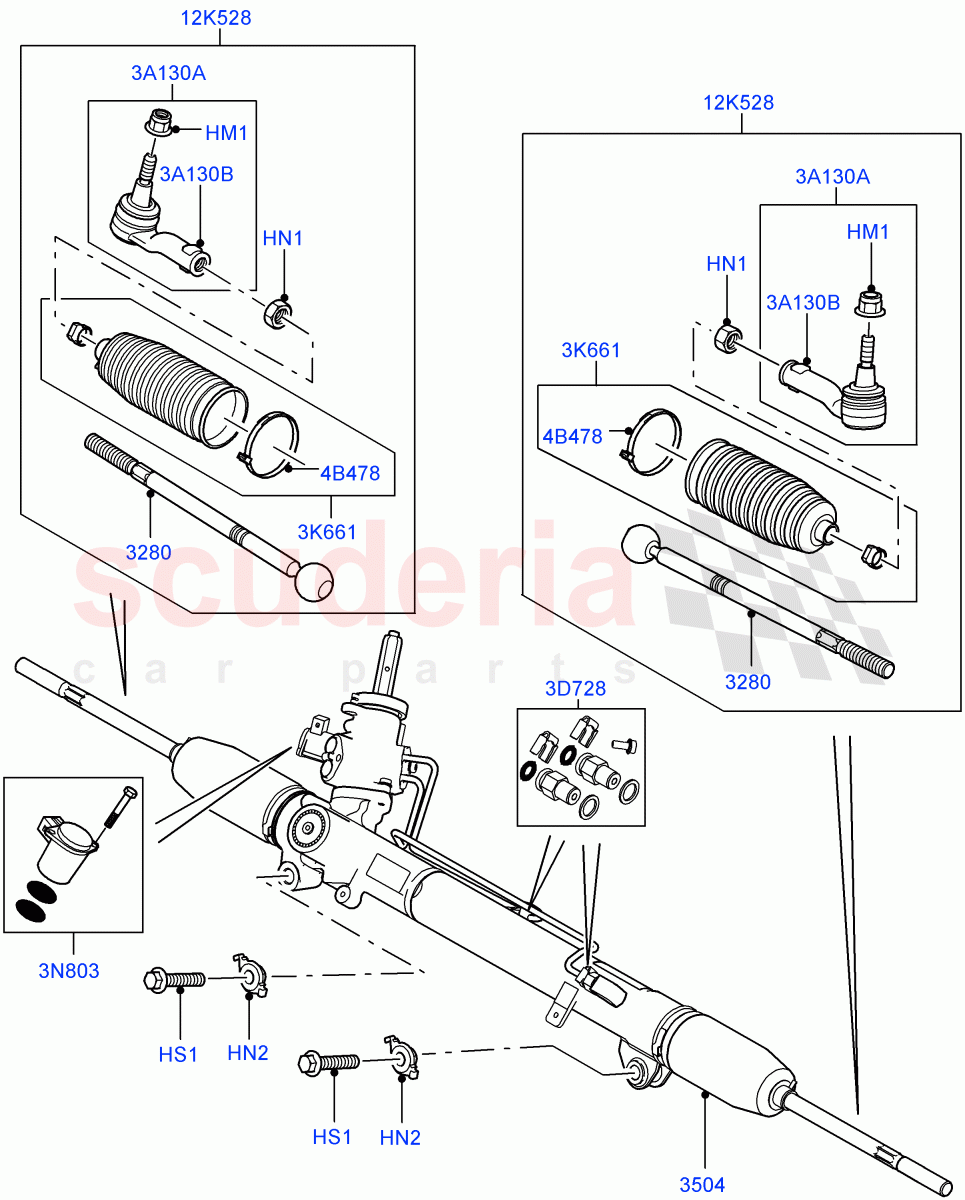 Steering Gear ((V) TO9A999999) of Land Rover Land Rover Range Rover Sport (2005-2009) [4.2 Petrol V8 Supercharged]