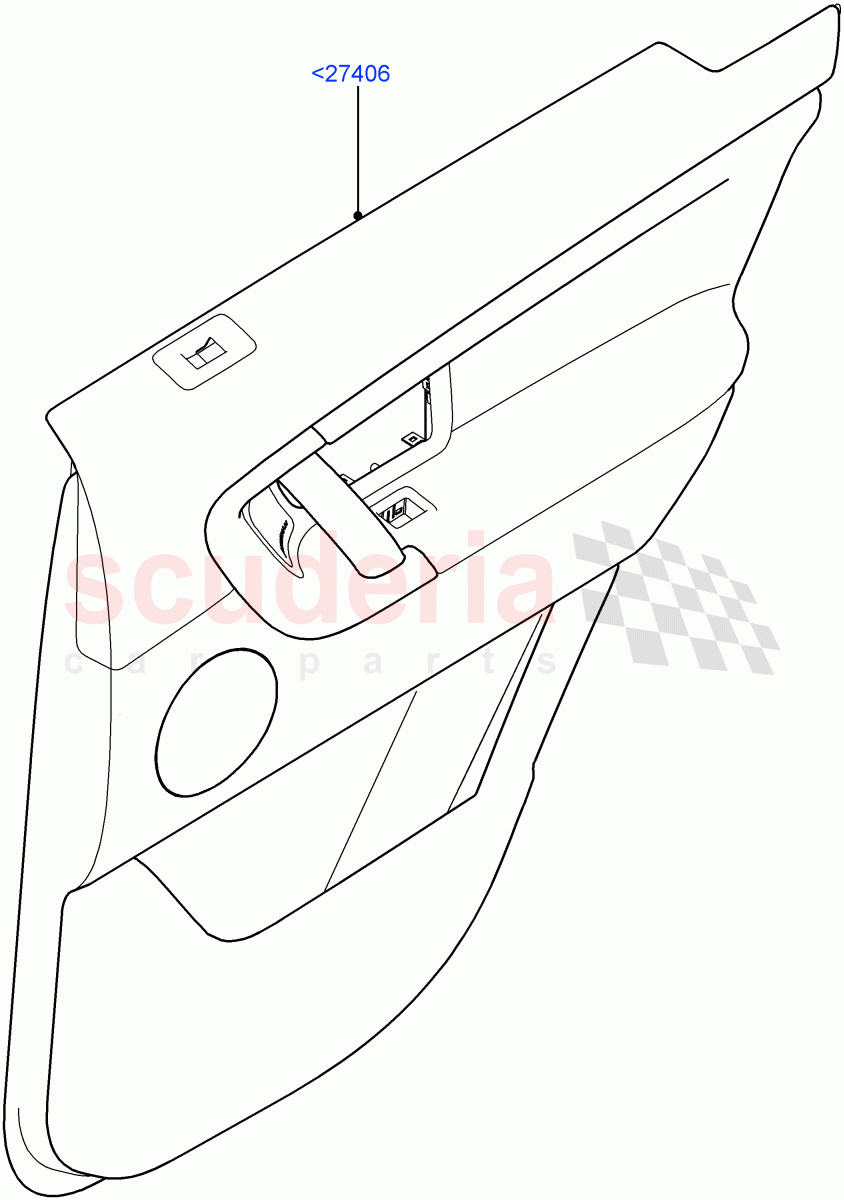 Rear Door Trim Panels(Itatiaia (Brazil))((V)FROMGT000001) of Land Rover Land Rover Discovery Sport (2015+) [2.0 Turbo Petrol AJ200P]