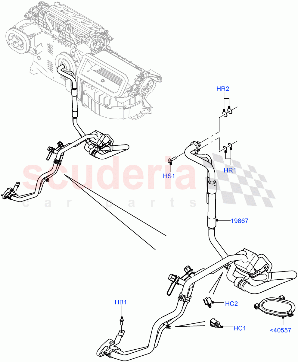 Air Conditioning Condensr/Compressr(With Front Comfort Air Con (IHKA),Premium Air Conditioning-Front/Rear)((V)TOJA999999) of Land Rover Land Rover Range Rover Sport (2014+) [2.0 Turbo Petrol GTDI]