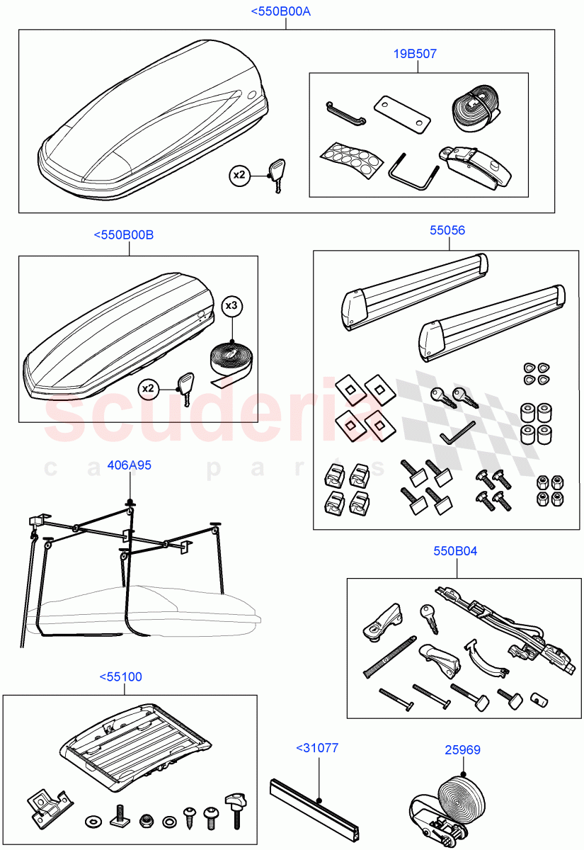Carriers & Boxes (Roof Carriers, Accessory) of Land Rover Land Rover Range Rover (2012-2021) [2.0 Turbo Petrol GTDI]