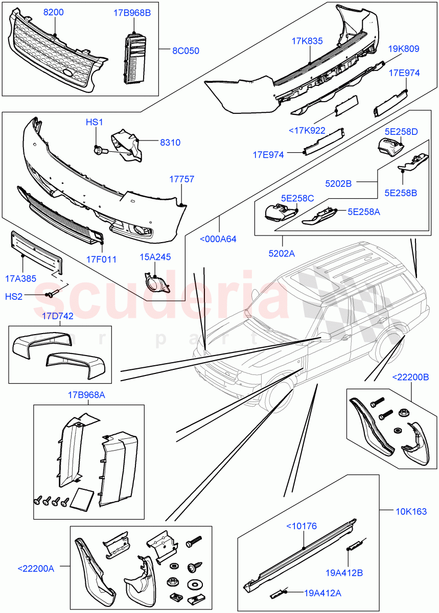 Complete Vehicle Body Dress Up Kits (Accessory) ((V) FROMAA000001) of Land Rover Land Rover Range Rover (2010-2012) [5.0 OHC SGDI NA V8 Petrol]