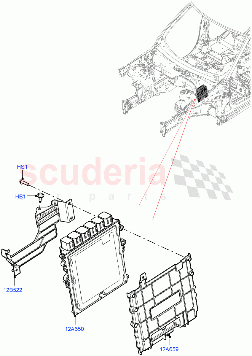 Engine Modules And Sensors(3.0L AJ20P6 Petrol High,3.0L AJ20P6 Petrol PHEV) of Land Rover Land Rover Range Rover (2022+) [3.0 I6 Turbo Petrol AJ20P6]