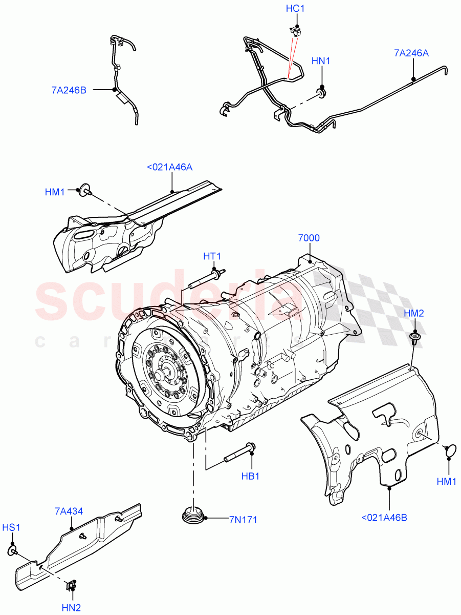 Auto Trans Assy & Speedometer Drive (3.0L AJ20D6 Diesel High, 8 Speed Auto Trans ZF 8HP76) of Land Rover Land Rover Range Rover (2022+) [4.4 V8 Turbo Petrol NC10]