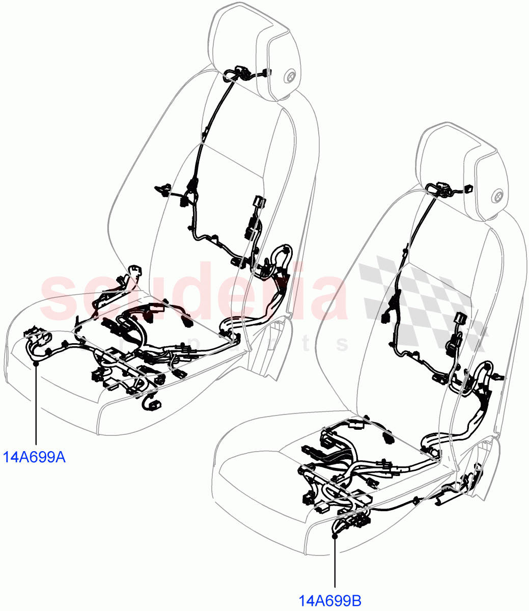 Wiring - Seats(Front Seats)((V)FROMPH000001) of Land Rover Land Rover Discovery Sport (2015+) [1.5 I3 Turbo Petrol AJ20P3]