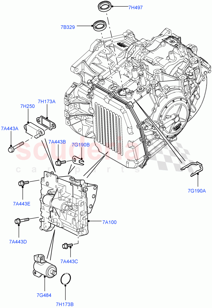 Valve Body - Main Control & Servo's (6 Speed Auto AWF21 AWD) of Land Rover Land Rover Range Rover Evoque (2012-2018) [2.0 Turbo Petrol GTDI]