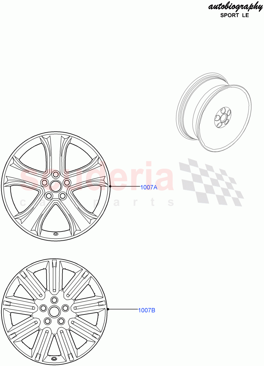 Wheels (Autobiography Sport LE) ((V) FROMCA000001) of Land Rover Land Rover Range Rover Sport (2010-2013) [3.0 Diesel 24V DOHC TC]