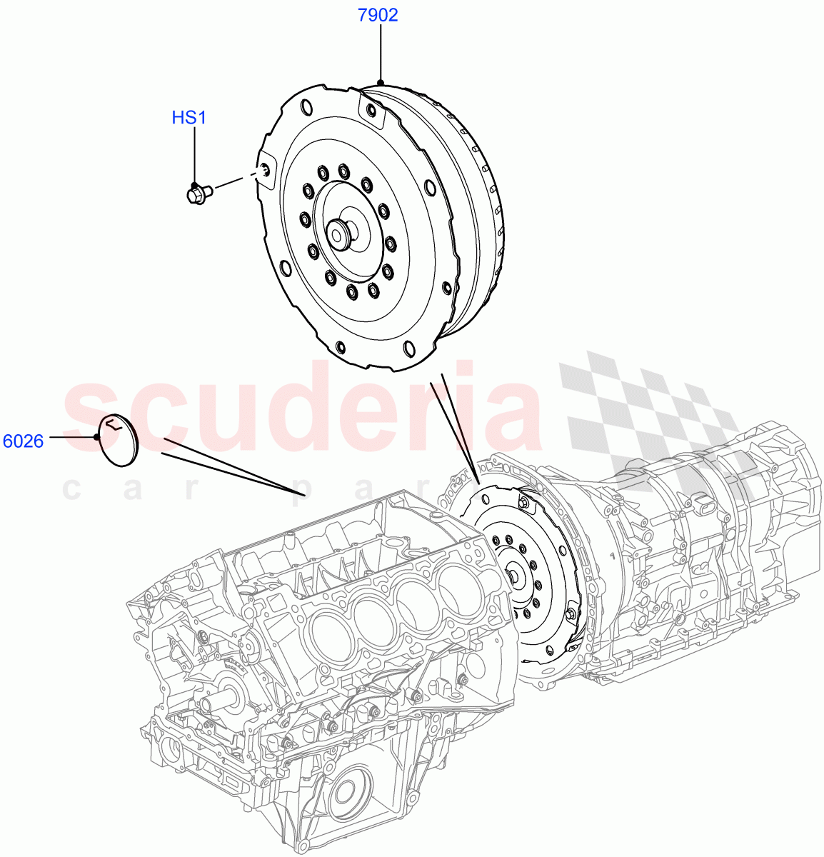 Converter (Cologne V6 4.0 EFI (SOHC), 6 Speed Auto ZF 6HP26 Steptronic, Lion Diesel 2.7 V6 (140KW), 3.6L V8 32V DOHC EFi Diesel Lion) ((V) FROMAA000001) of Land Rover Land Rover Discovery 4 (2010-2016) [3.0 DOHC GDI SC V6 Petrol]