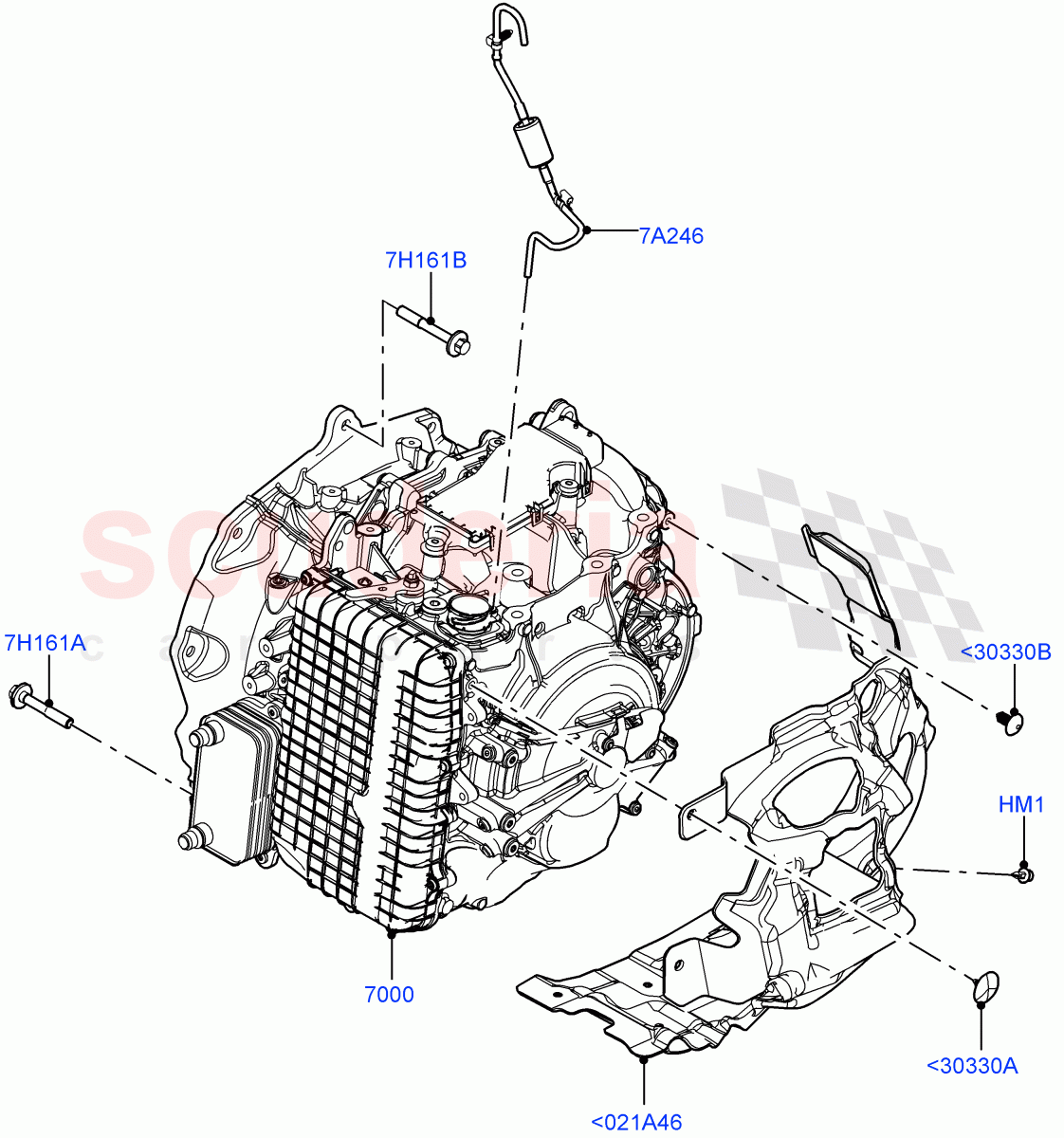 Auto Trans Assy & Speedometer Drive(2.0L AJ21D4 Diesel Mid,9 Speed Auto Trans 9HP50,Halewood (UK))((V)FROMMH000001) of Land Rover Land Rover Discovery Sport (2015+) [2.2 Single Turbo Diesel]