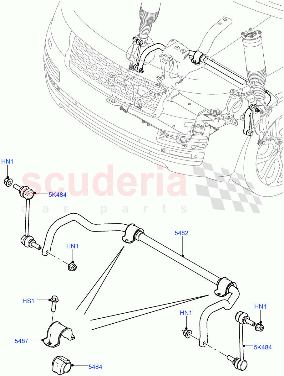 Front Cross Member & Stabilizer Bar of Land Rover Land Rover Range Rover (2012-2021) [2.0 Turbo Petrol GTDI]