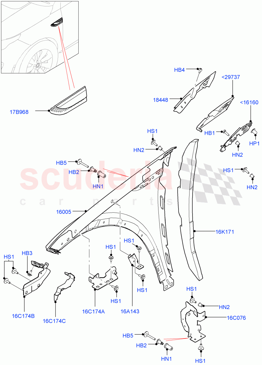 Dash Panel And Front Fenders (Itatiaia (Brazil)) ((V) FROMGT000001) of Land Rover Land Rover Discovery Sport (2015+) [1.5 I3 Turbo Petrol AJ20P3]