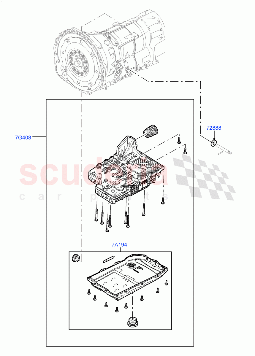 Valve Body - Main Control & Servo's of Land Rover Land Rover Range Rover (2012-2021) [3.0 Diesel 24V DOHC TC]