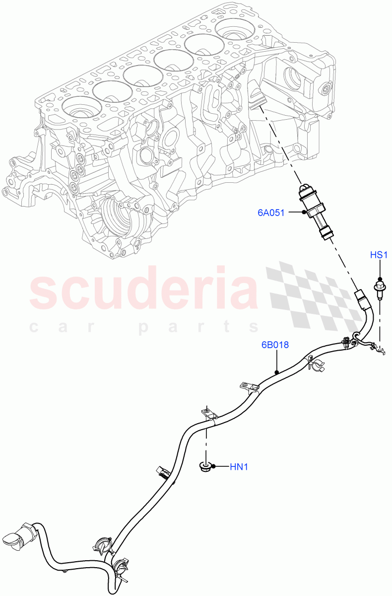 Engine Heater (3.0L AJ20D6 Diesel High, Immersion Heater - 700W / 110V) ((V) FROMLA000001) of Land Rover Land Rover Range Rover (2012-2021) [3.0 I6 Turbo Diesel AJ20D6]