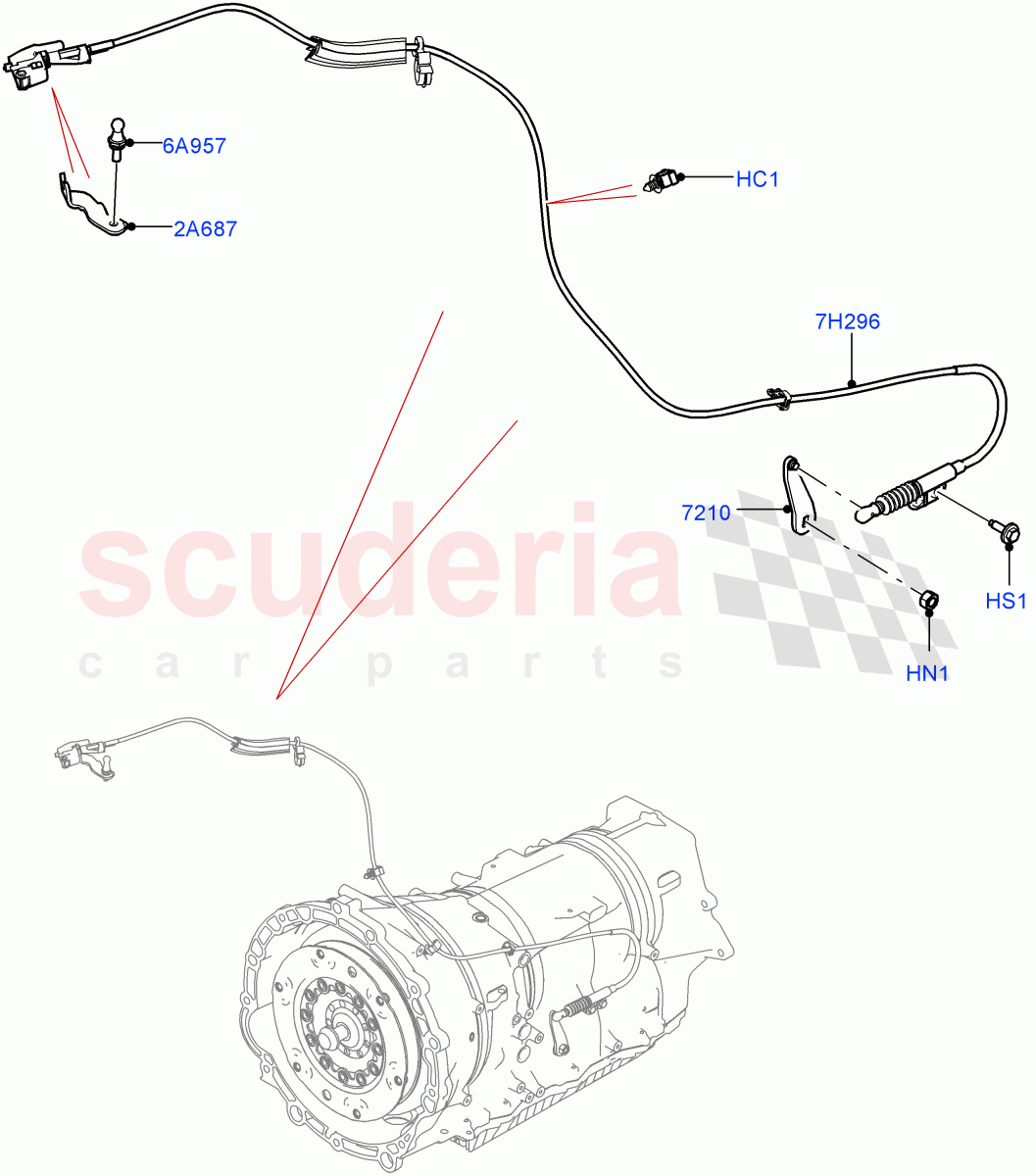 Gear Change-Automatic Transmission(3.0L AJ20P6 Petrol High,8 Speed Auto Trans ZF 8HP76)((V)FROMMA000001) of Land Rover Land Rover Range Rover Velar (2017+) [2.0 Turbo Diesel]