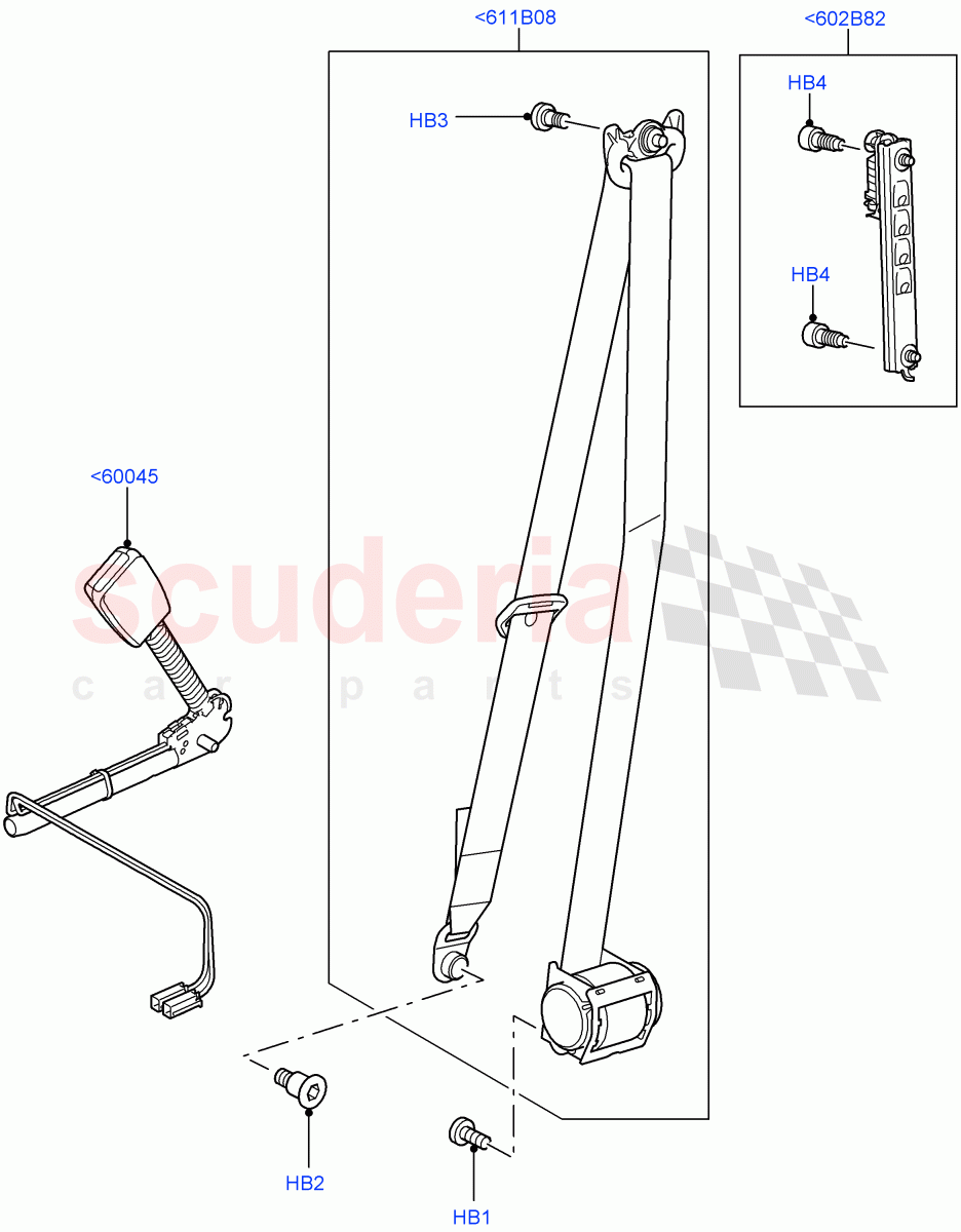 Front Seat Belts((V)FROMAA000001) of Land Rover Land Rover Discovery 4 (2010-2016) [4.0 Petrol V6]