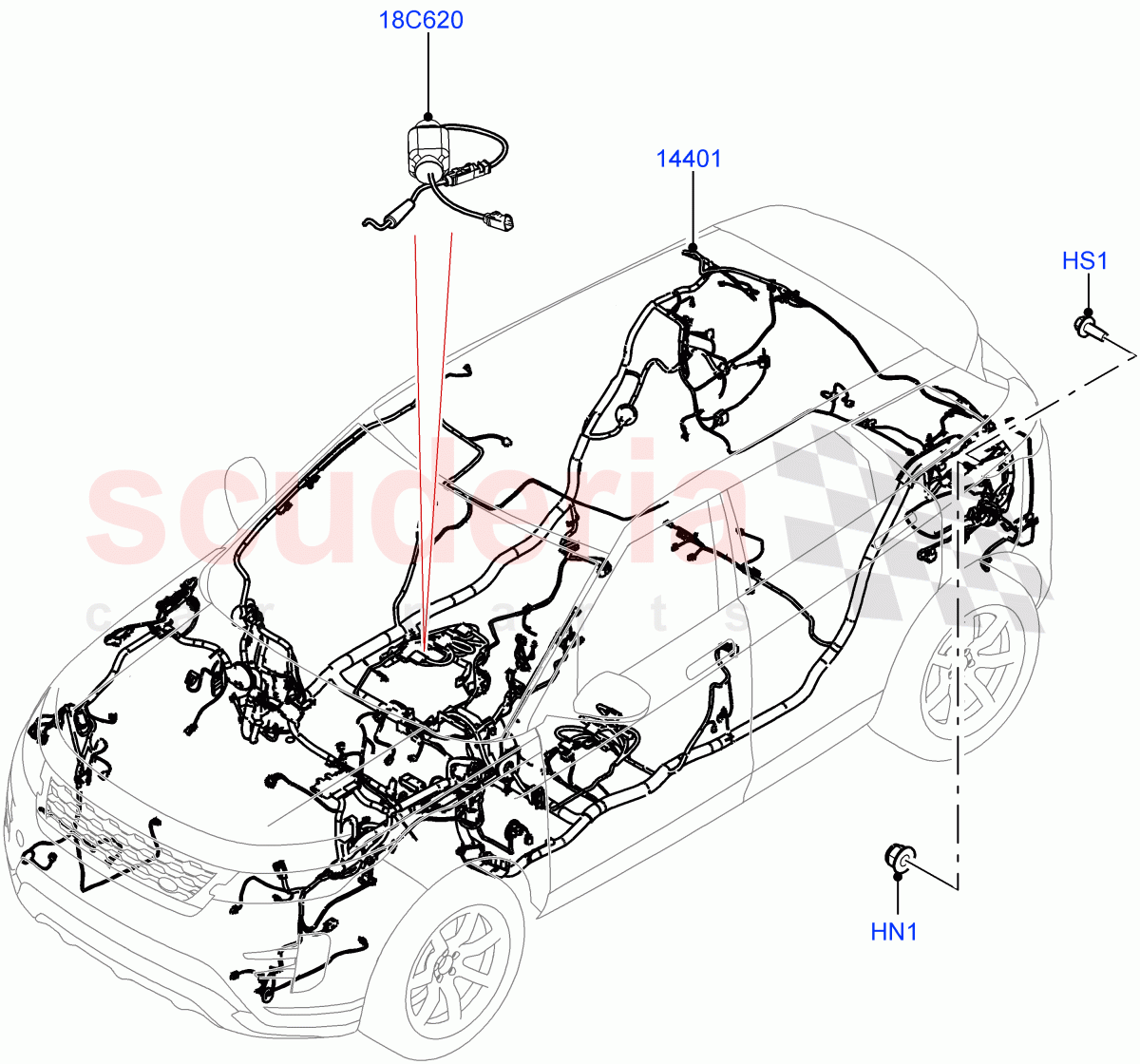 Main Harness (Itatiaia (Brazil)) of Land Rover Land Rover Range Rover Evoque (2019+) [2.0 Turbo Diesel]