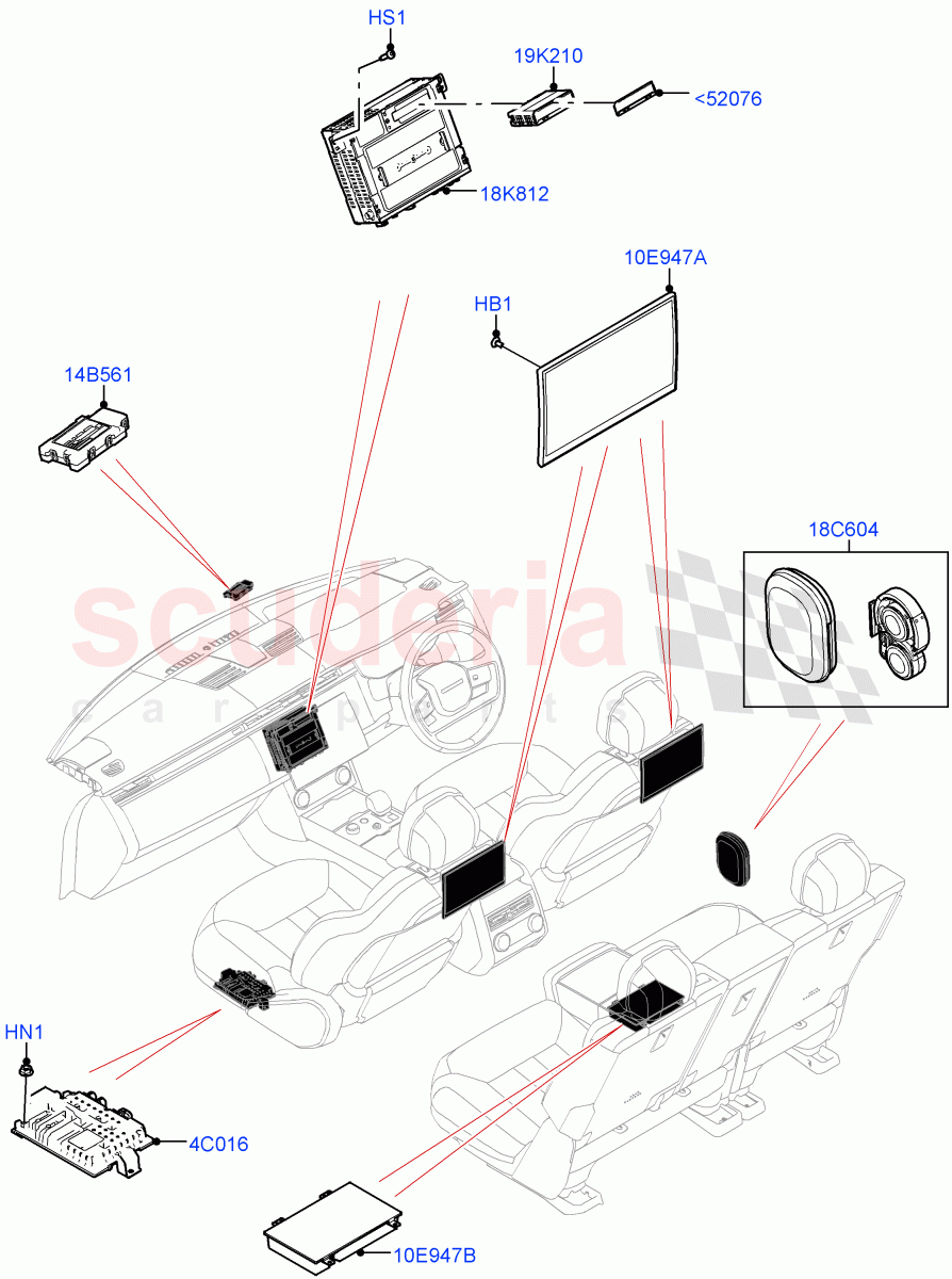 Family Entertainment System of Land Rover Land Rover Range Rover (2022+) [4.4 V8 Turbo Petrol NC10]