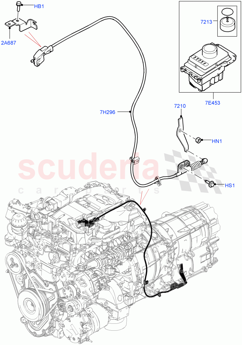 Gear Change-Automatic Transmission(Solihull Plant Build)(2.0L I4 High DOHC AJ200 Petrol,8 Speed Auto Trans ZF 8HP45)((V)FROMJA000001) of Land Rover Land Rover Discovery 5 (2017+) [3.0 Diesel 24V DOHC TC]