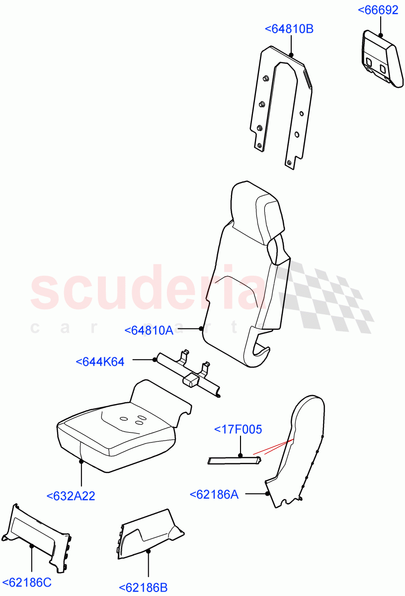 Front Seat Pads/Valances & Heating(Centre Seat)(Standard Wheelbase,Console - Centre Seat,Short Wheelbase) of Land Rover Land Rover Defender (2020+) [3.0 I6 Turbo Petrol AJ20P6]