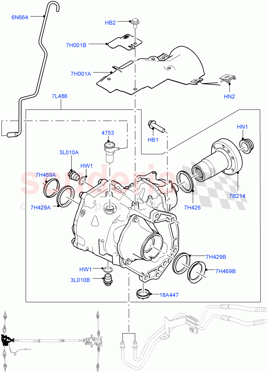 Front Axle Case (Changsu (China), Dynamic Driveline) ((V) FROMEG000001) of Land Rover Land Rover Range Rover Evoque (2012-2018) [2.0 Turbo Petrol AJ200P]