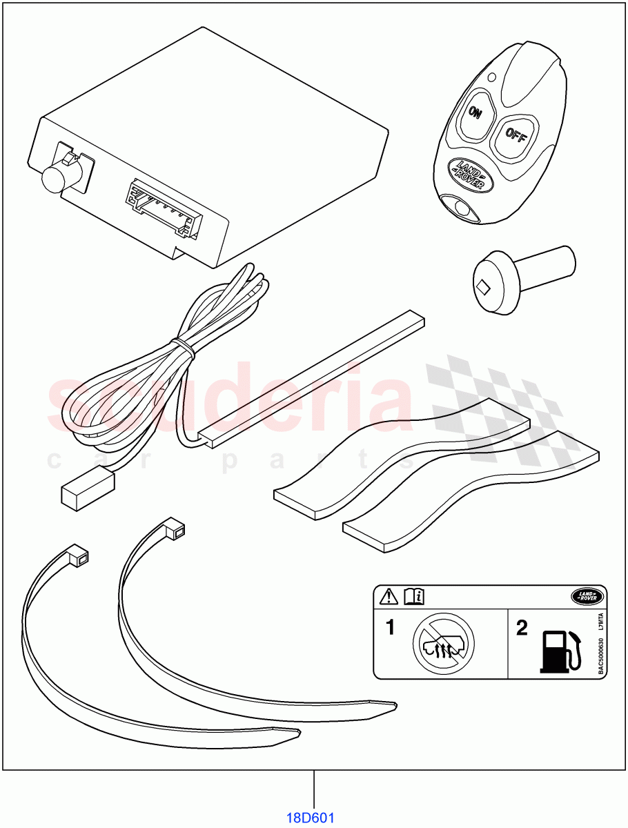 Accessory - Electrical Kit(Accessory, Fuel Burning Heater)((V)FROMAA000001) of Land Rover Land Rover Range Rover Sport (2010-2013) [3.0 Diesel 24V DOHC TC]