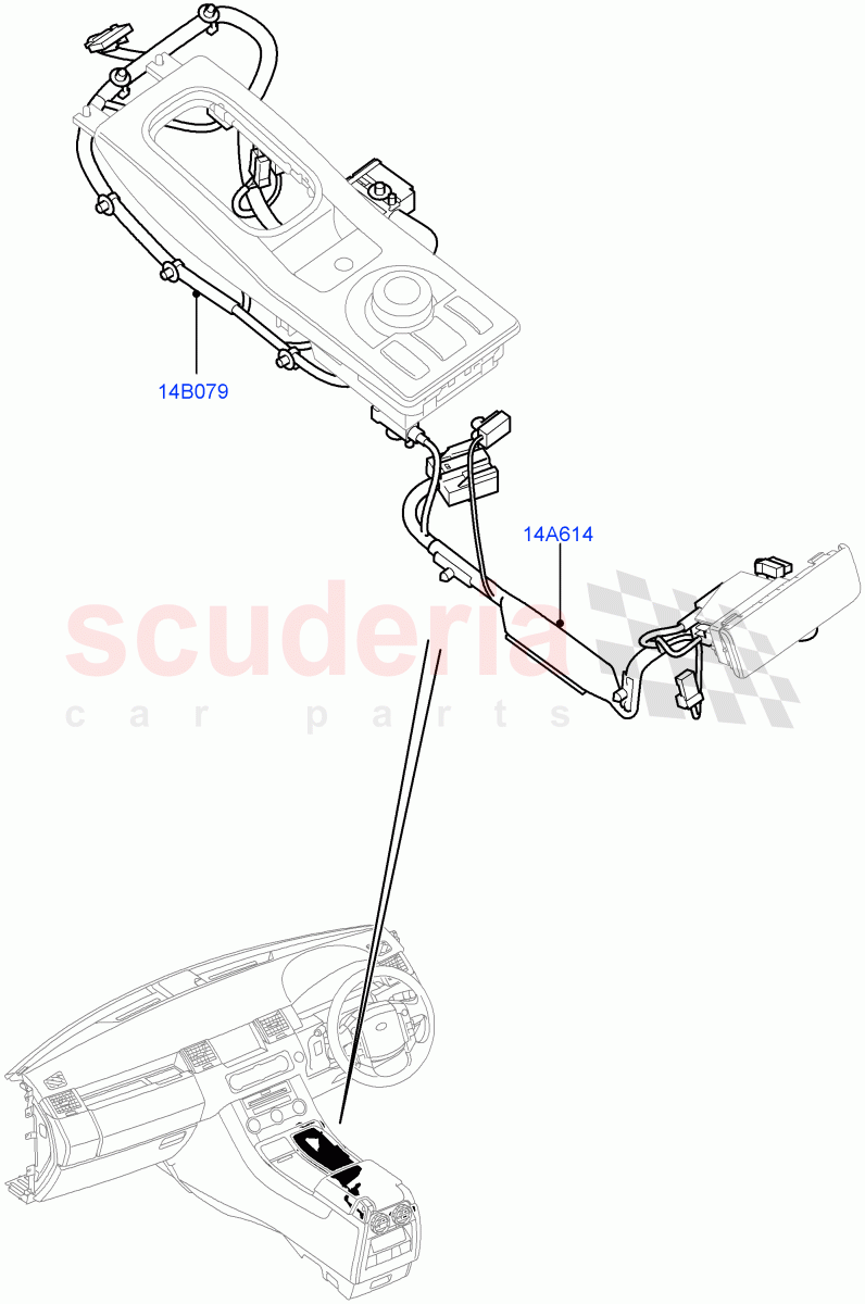 Electrical Wiring - Engine And Dash (Console) ((V) FROMAA000001) of Land Rover Land Rover Range Rover Sport (2010-2013) [5.0 OHC SGDI SC V8 Petrol]