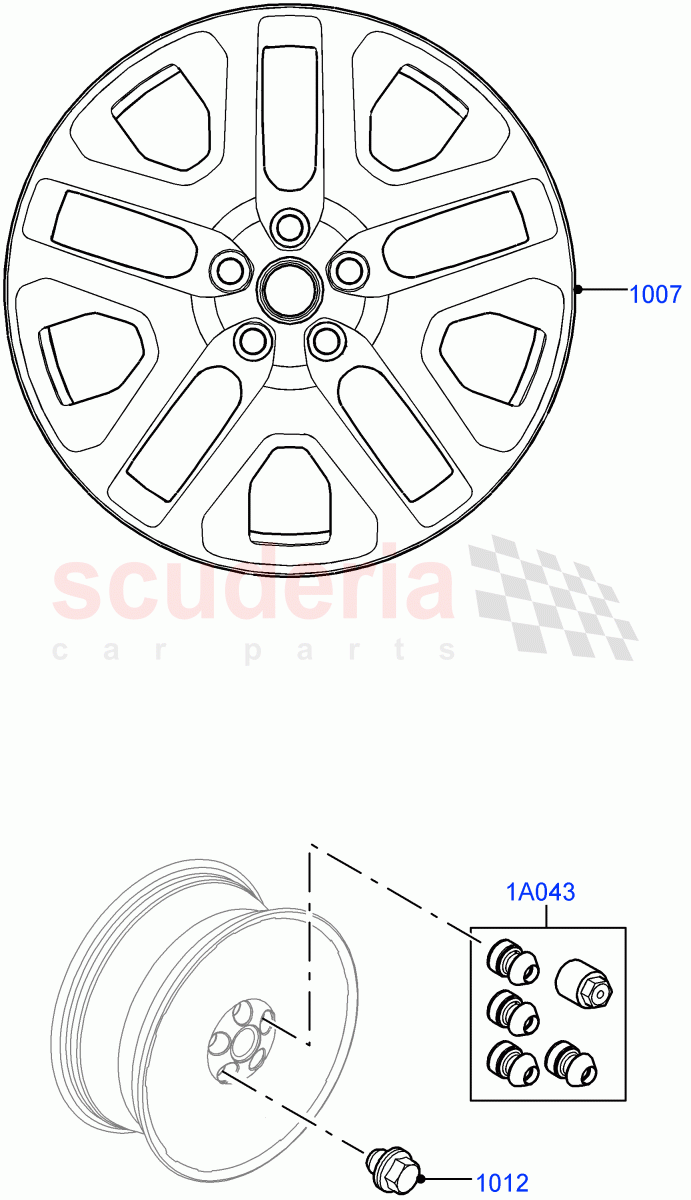 Accessory Wheels of Land Rover Land Rover Defender (2020+) [3.0 I6 Turbo Diesel AJ20D6]