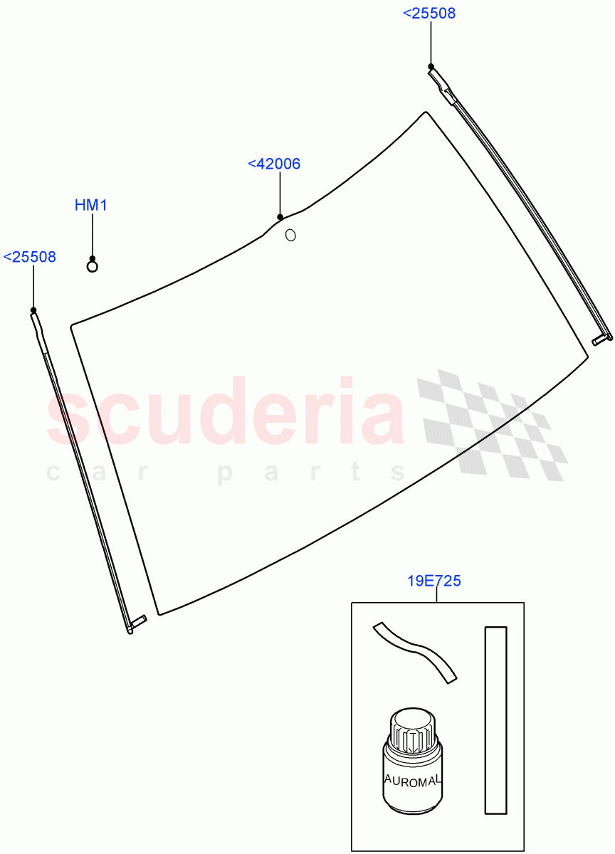 Back Window Glass(Less Armoured)((V)FROMAA000001) of Land Rover Land Rover Range Rover (2010-2012) [4.4 DOHC Diesel V8 DITC]