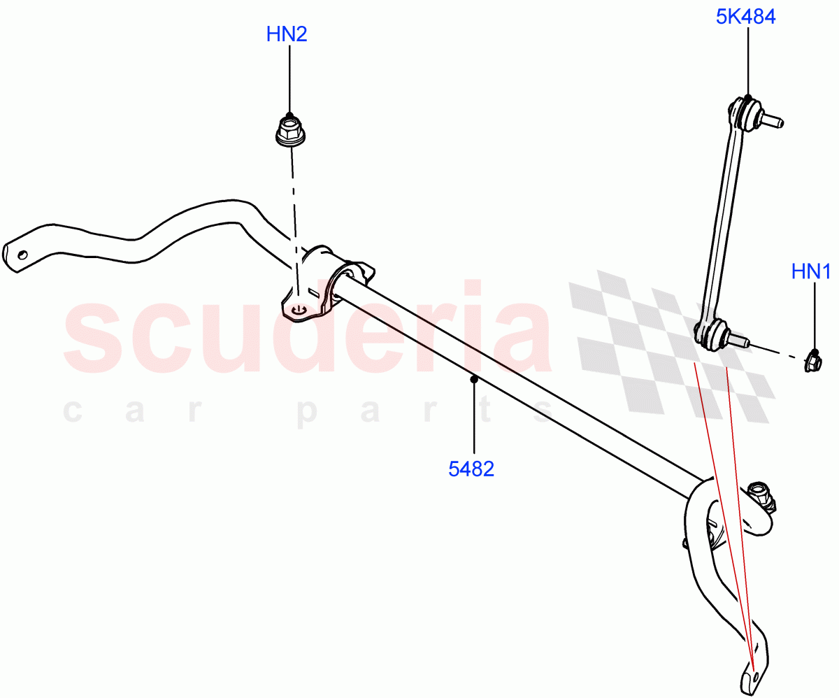 Front Cross Member & Stabilizer Bar(Stabilizer Bar)(Itatiaia (Brazil)) of Land Rover Land Rover Range Rover Evoque (2019+) [2.0 Turbo Diesel AJ21D4]