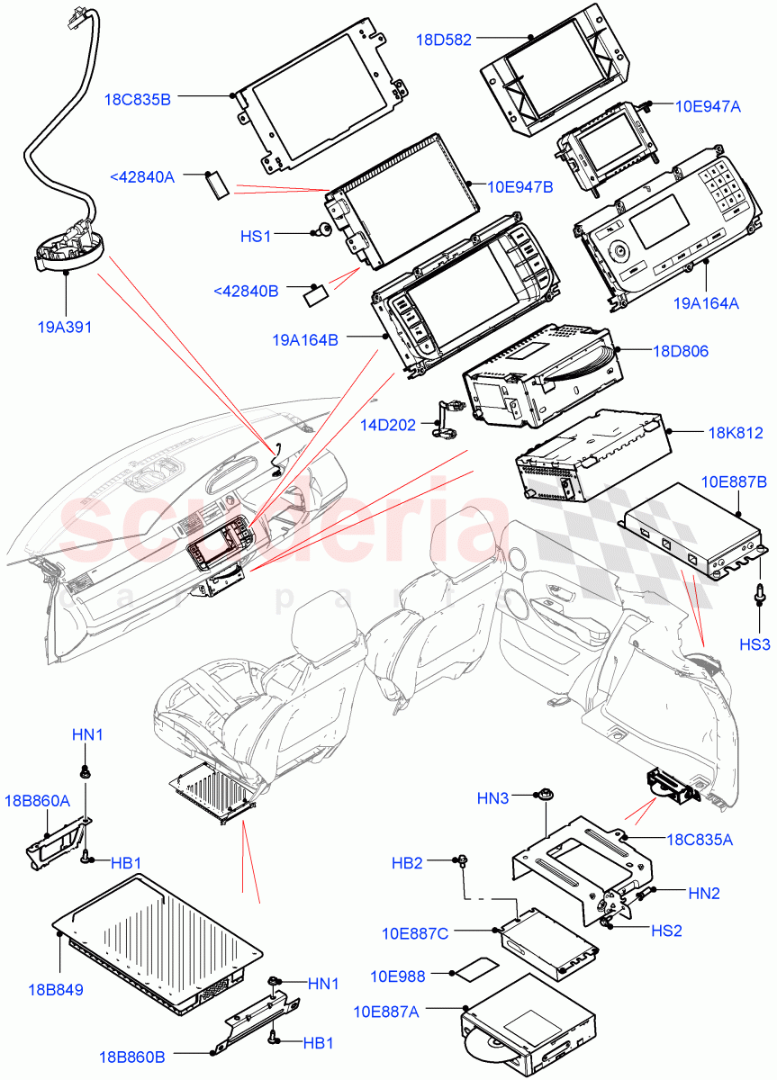 Audio Equipment - Original Fit (Halewood (UK)) of Land Rover Land Rover Range Rover Evoque (2012-2018) [2.2 Single Turbo Diesel]
