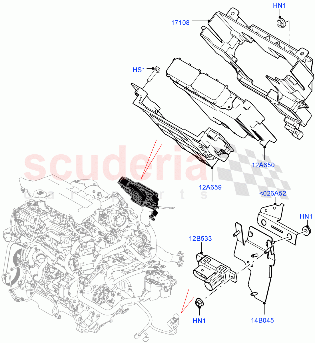 Engine Modules And Sensors(2.0L AJ20D4 Diesel High PTA,Halewood (UK)) of Land Rover Land Rover Range Rover Evoque (2019+) [2.0 Turbo Diesel]