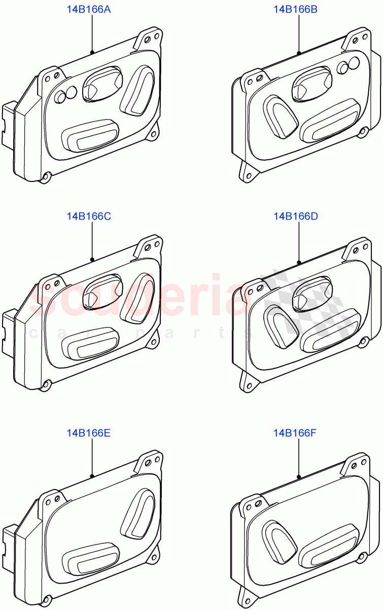 Switches(Seats)((V)FROMAA000001) of Land Rover Land Rover Discovery 4 (2010-2016) [4.0 Petrol V6]