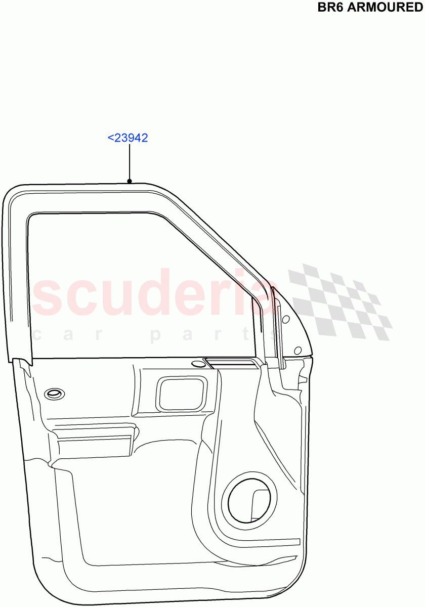 Front Door Trim Panels(With B6 Level Armouring)((V)FROMAA000001) of Land Rover Land Rover Discovery 4 (2010-2016) [4.0 Petrol V6]