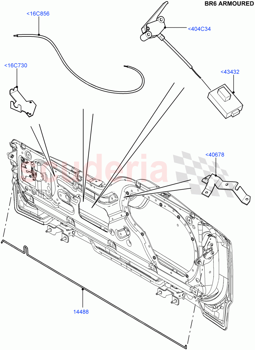 Luggage Compt/Tailgte Lock Controls (With B6 Level Armouring) ((V) FROMAA000001) of Land Rover Land Rover Discovery 4 (2010-2016) [2.7 Diesel V6]