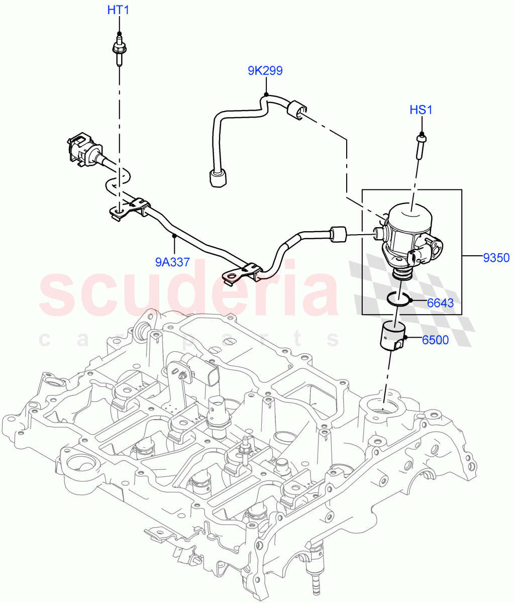 Fuel Injection Pump-Engine Mounted (2.0L AJ20P4 Petrol Mid PTA, Changsu (China)) of Land Rover Land Rover Discovery Sport (2015+) [2.0 Turbo Petrol AJ200P]